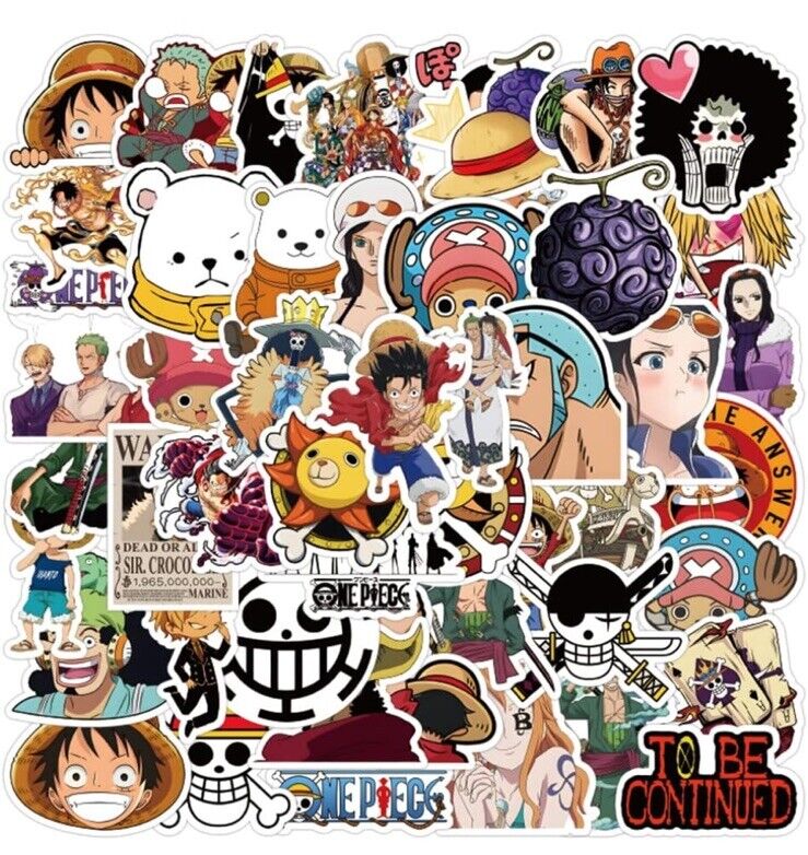 one piece anime stickers 48 Pcs.