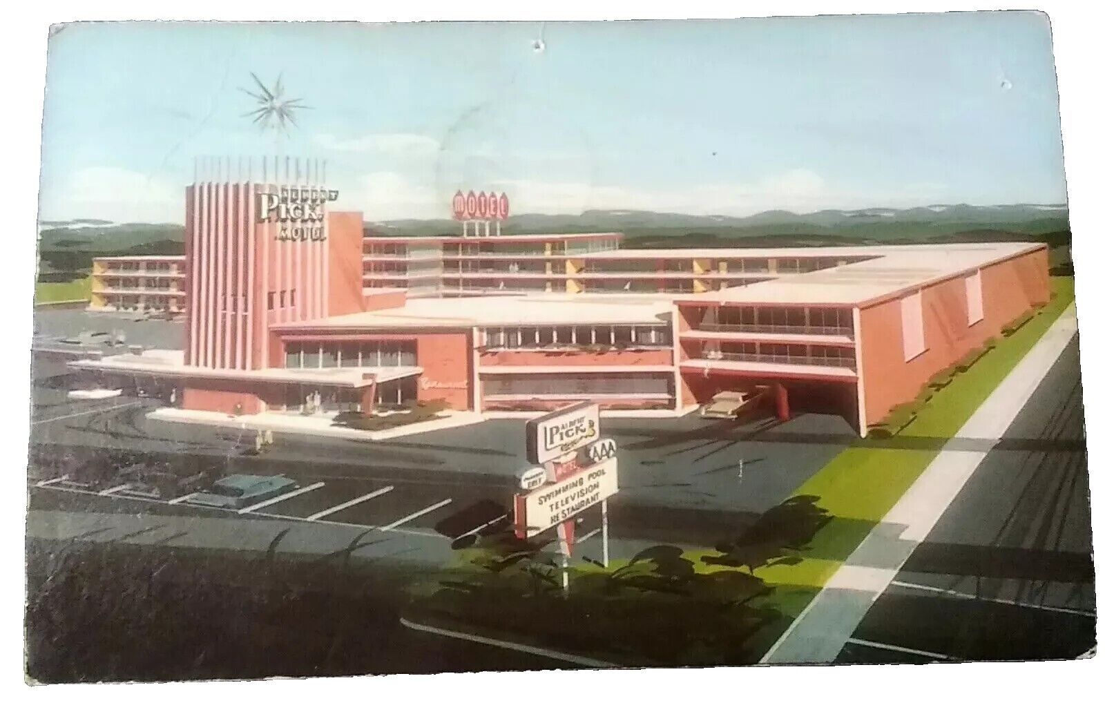 Postcard Louisville, Kentucky KY 1963  Albert Pick Motel