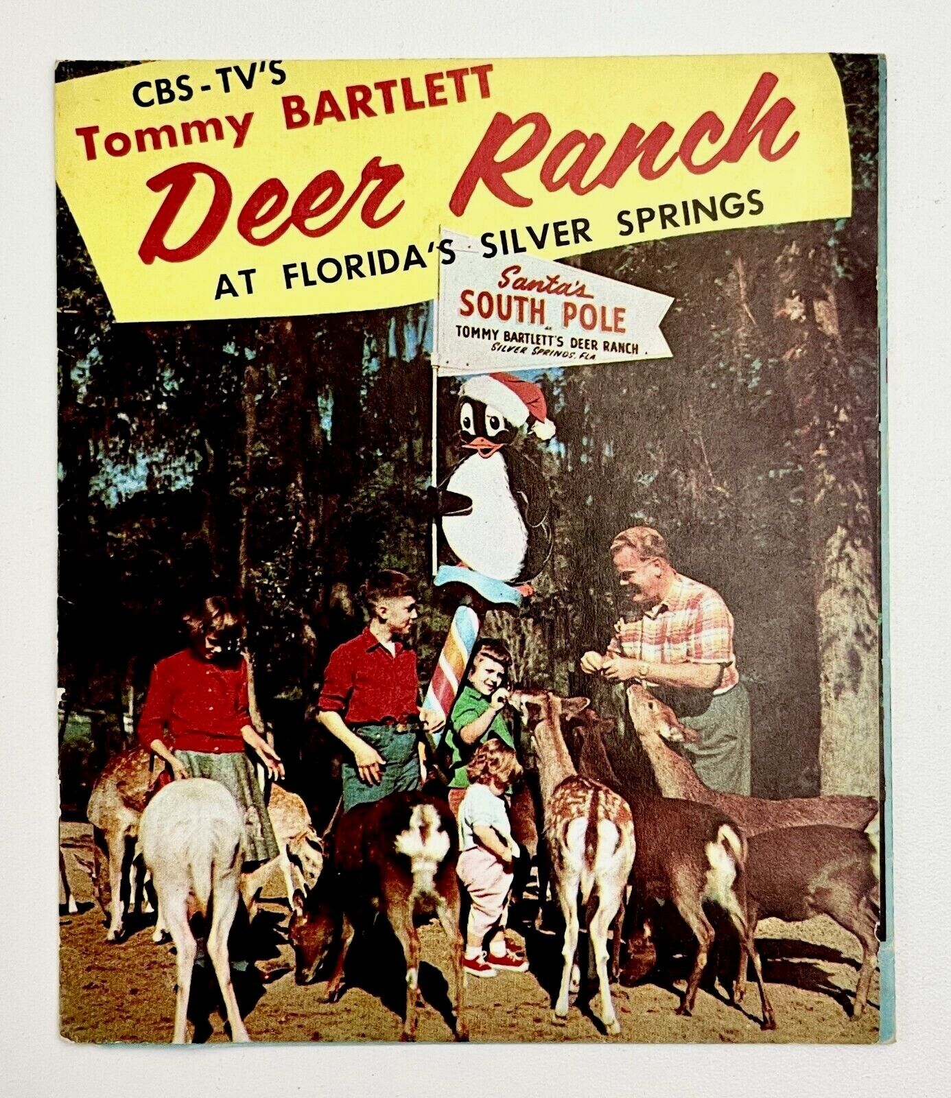 1950s Tommy Bartlett Deer Ranch Silver Springs FL VTG Travel Pamphlet Theme Park