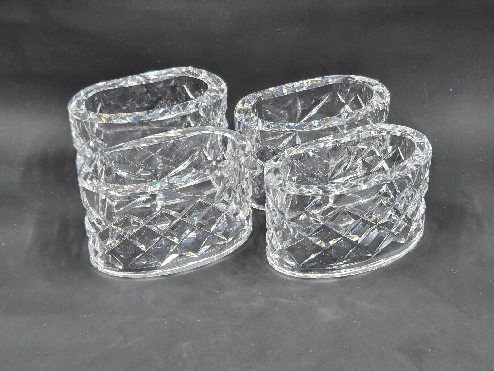 Waterford Crystal Alana Napkin Rings, Set of 4