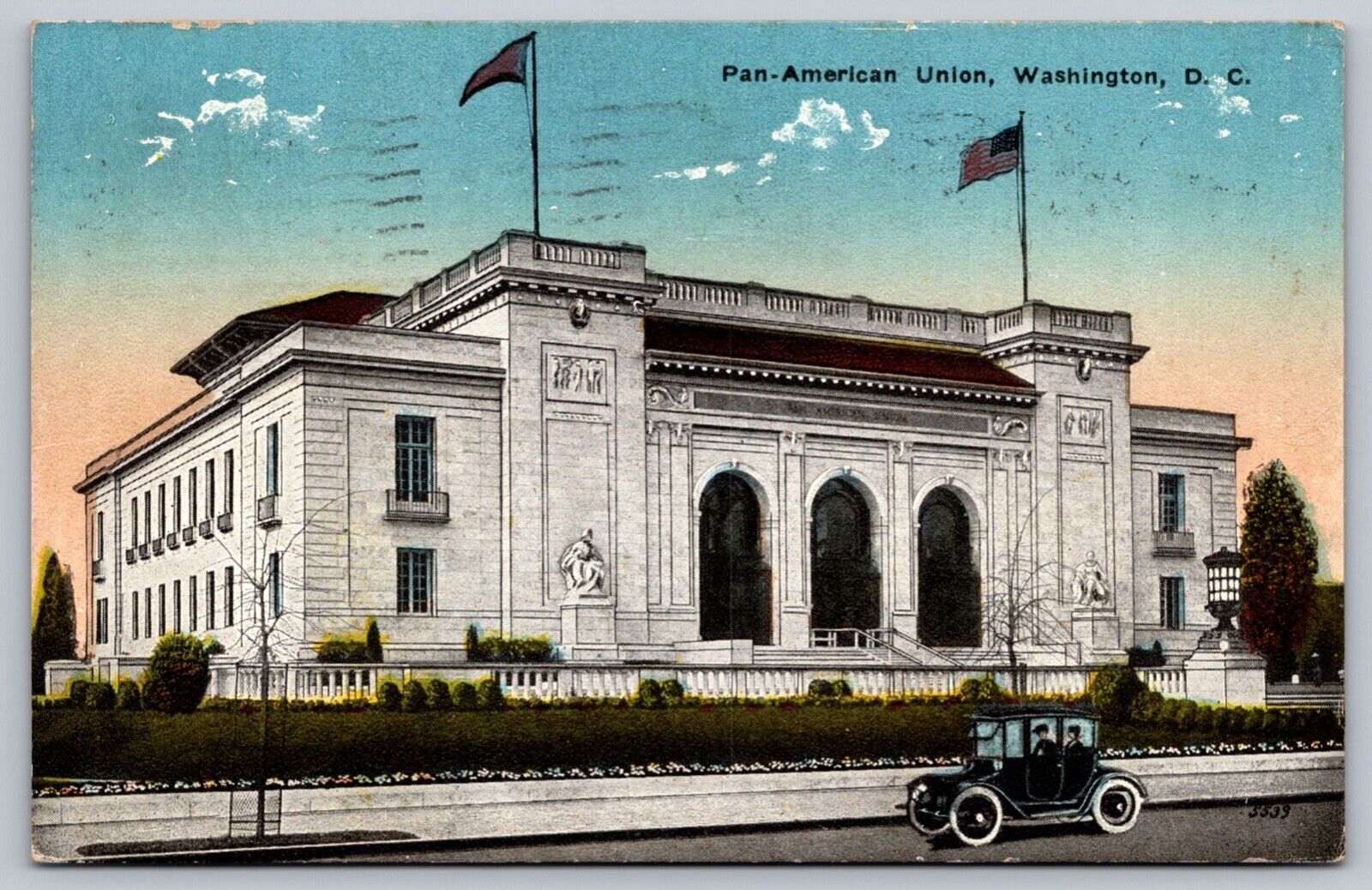 Postcard Washington DC Pan American Union, 1921 Antique Vintage PC