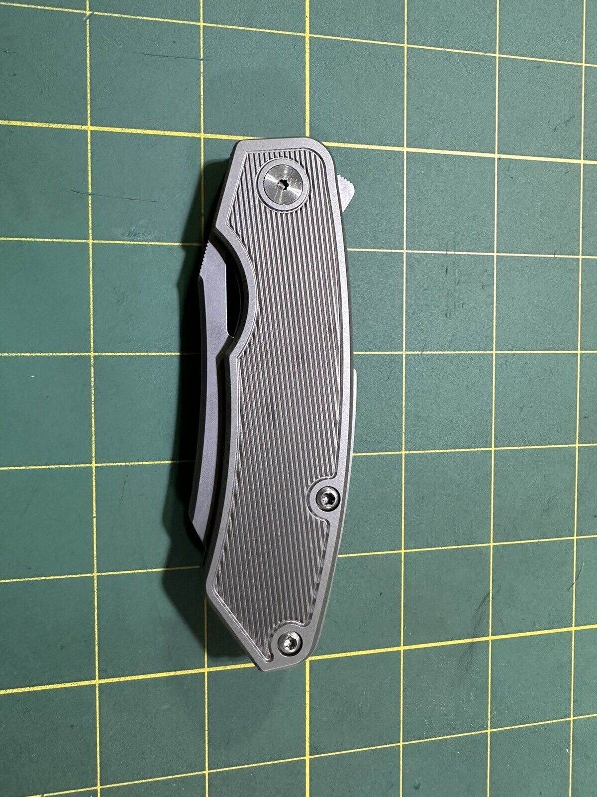 Custom Titanium Flipper Knife US Made