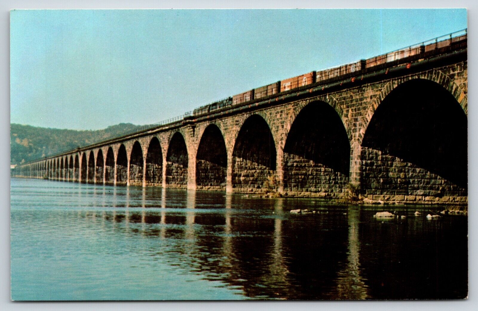 Vintage Postcard Rockville Railroad Bridge  Harrisburg Pennsylvania PA G7