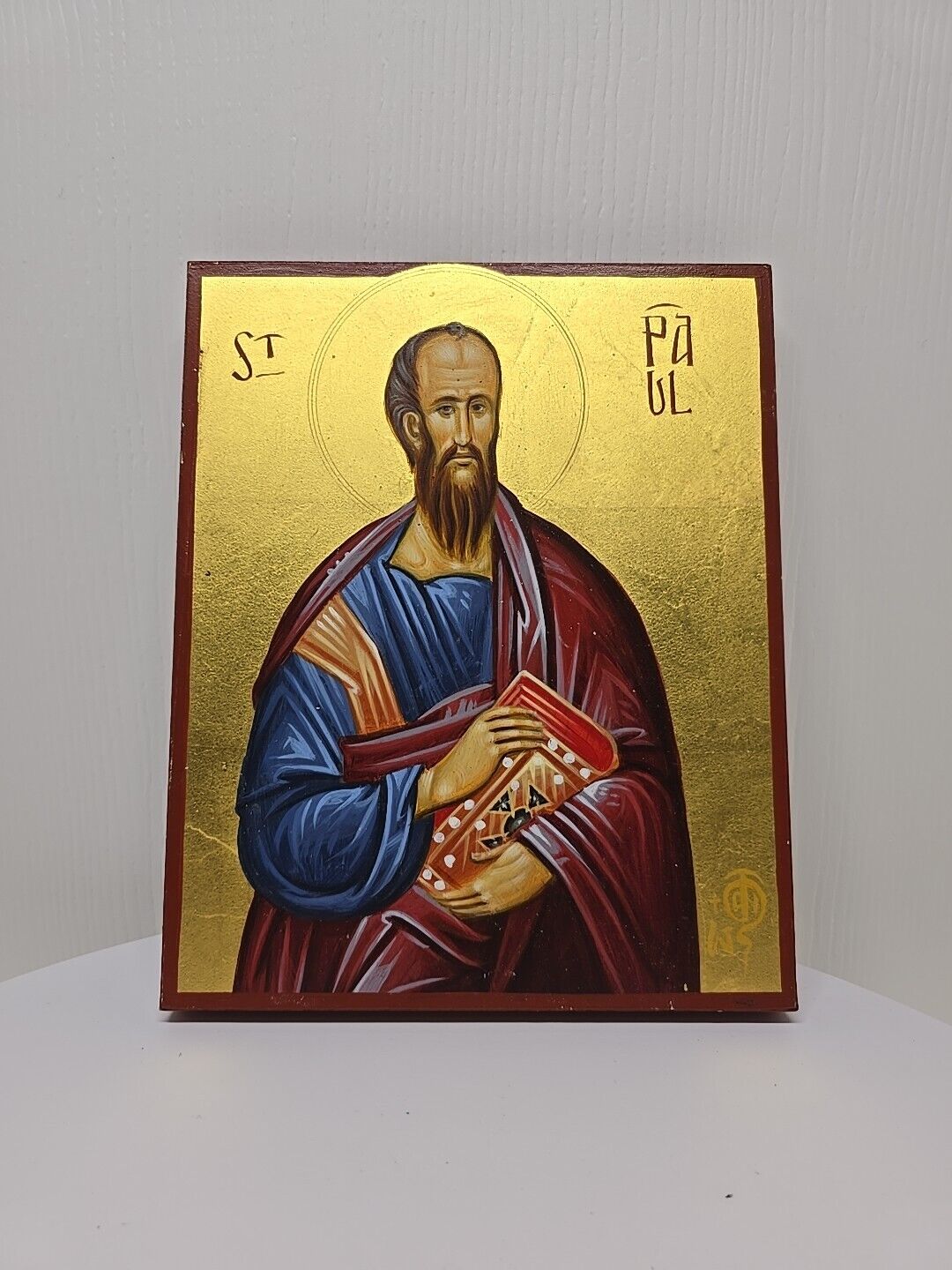 Saint Paul Greek byzantine orthodox icon handmade D14