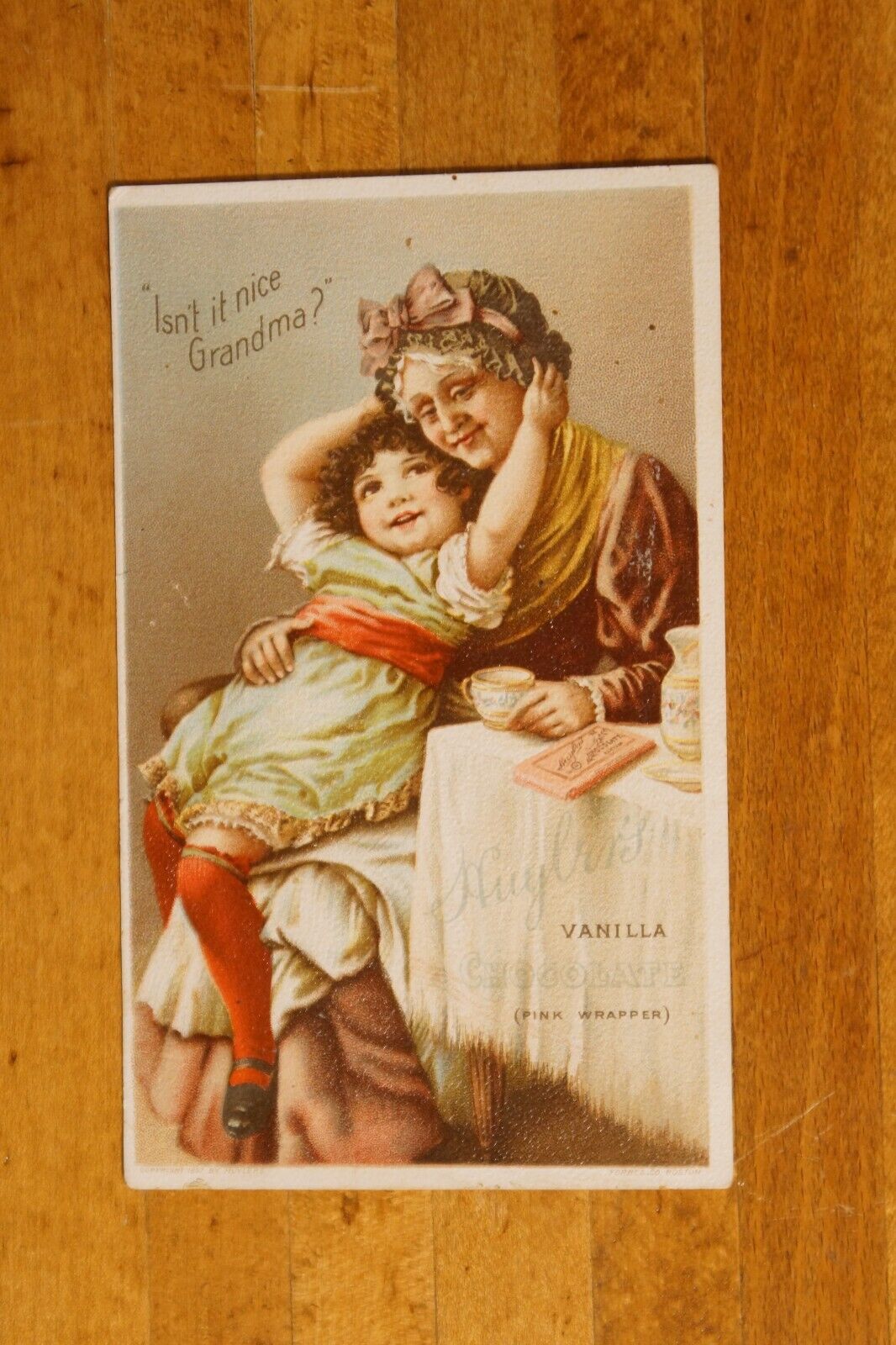 Antique Victorian Trade Card Huyler's Fine Confections