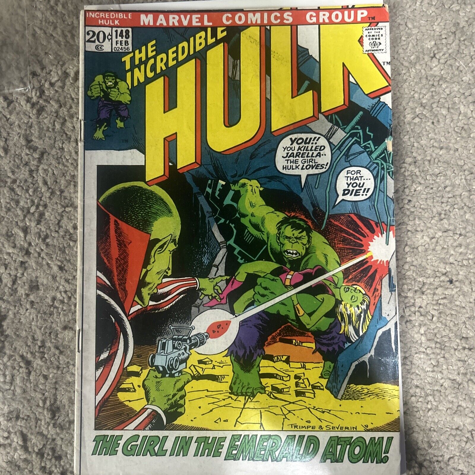 The Incredible Hulk #148 Marvel 1972 FN- Comics Book