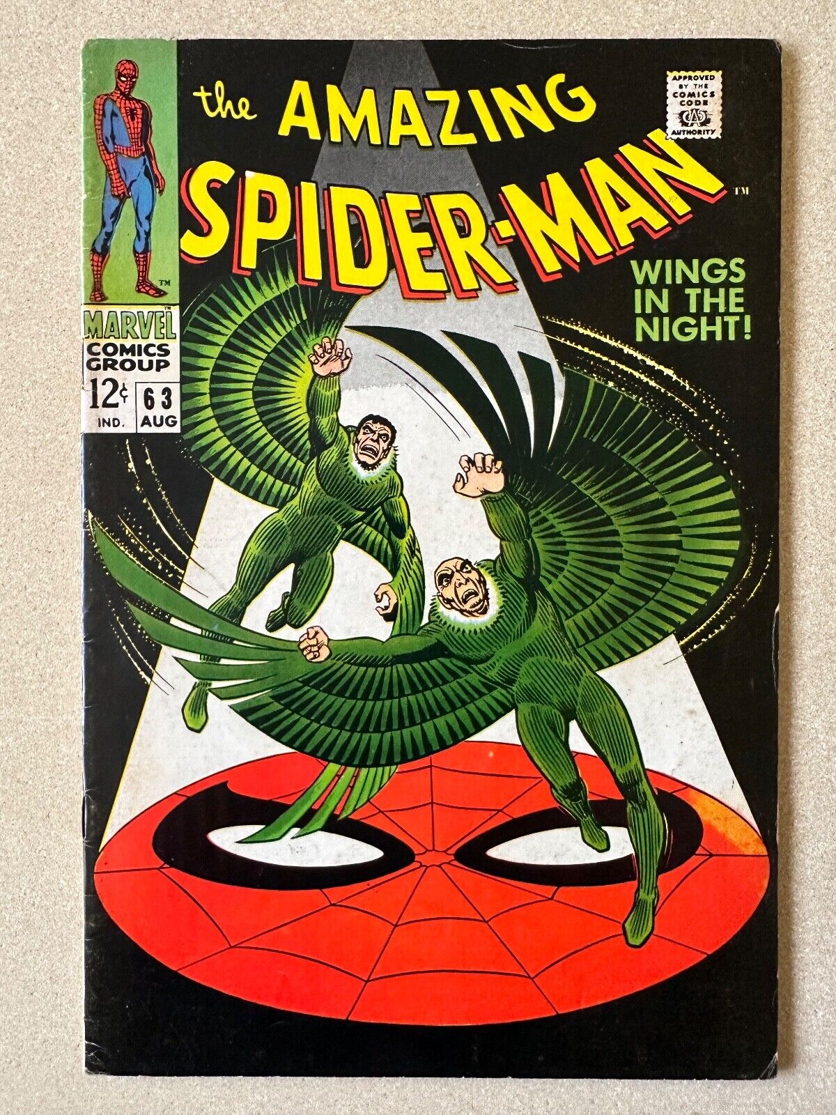 The Amazing Spider-Man #63 1968 5.5 FN- Vulture Romita MARVEL MCU Avengers