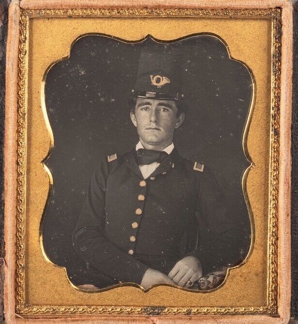 Mid-1850's Daguerreotype of Young Infantry Officer — Pre Civil War