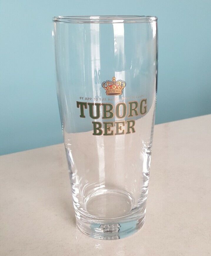 Tuborg beer glass by appointment to the Danish court