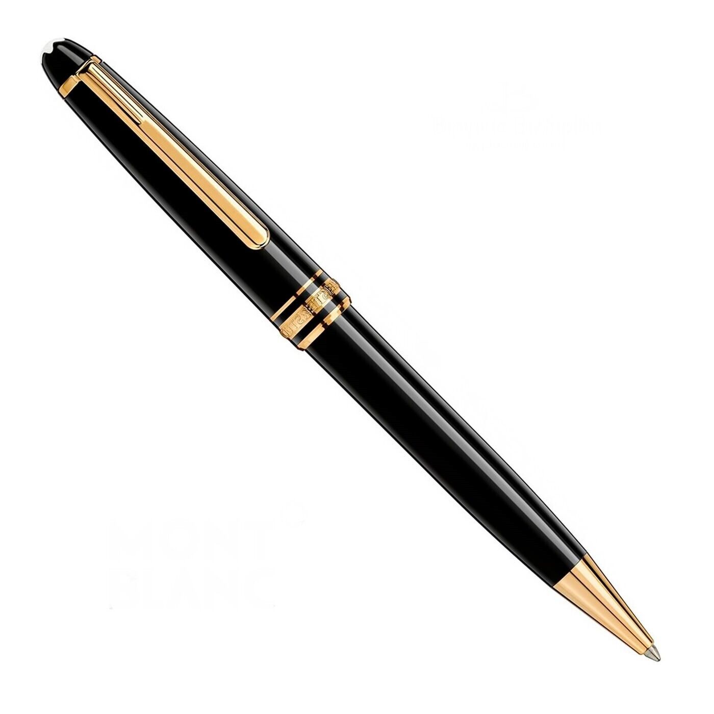 New Montblanc Gold  Meisterstuck Classique  Ballpoint Pen 164 in Leather case
