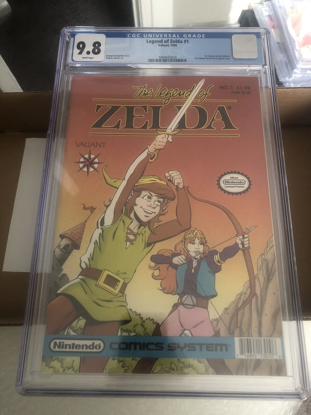 Legend of Zelda 1 CGC 9.8 1st Print 1990 Nintendo Valiant Comics