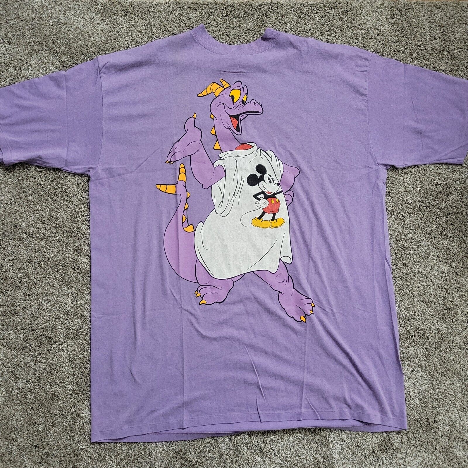 Vintage Figment Sleep T Shirt Disney Designs Purple Oversized One Size Fits All