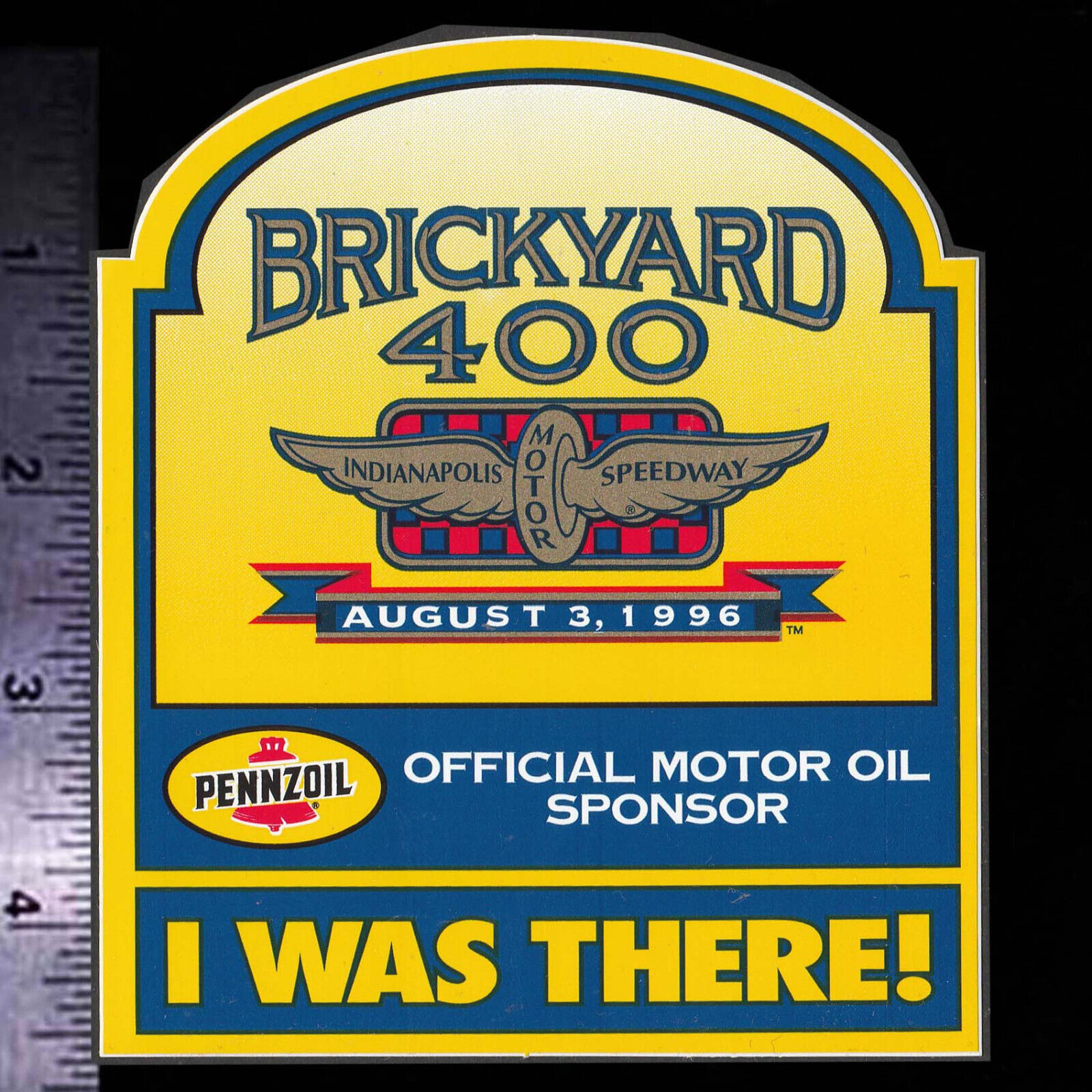 BRICKYARD 400 Indianapolis Motor Speedway - Orig. Vintage Racing Decal/Sticker A