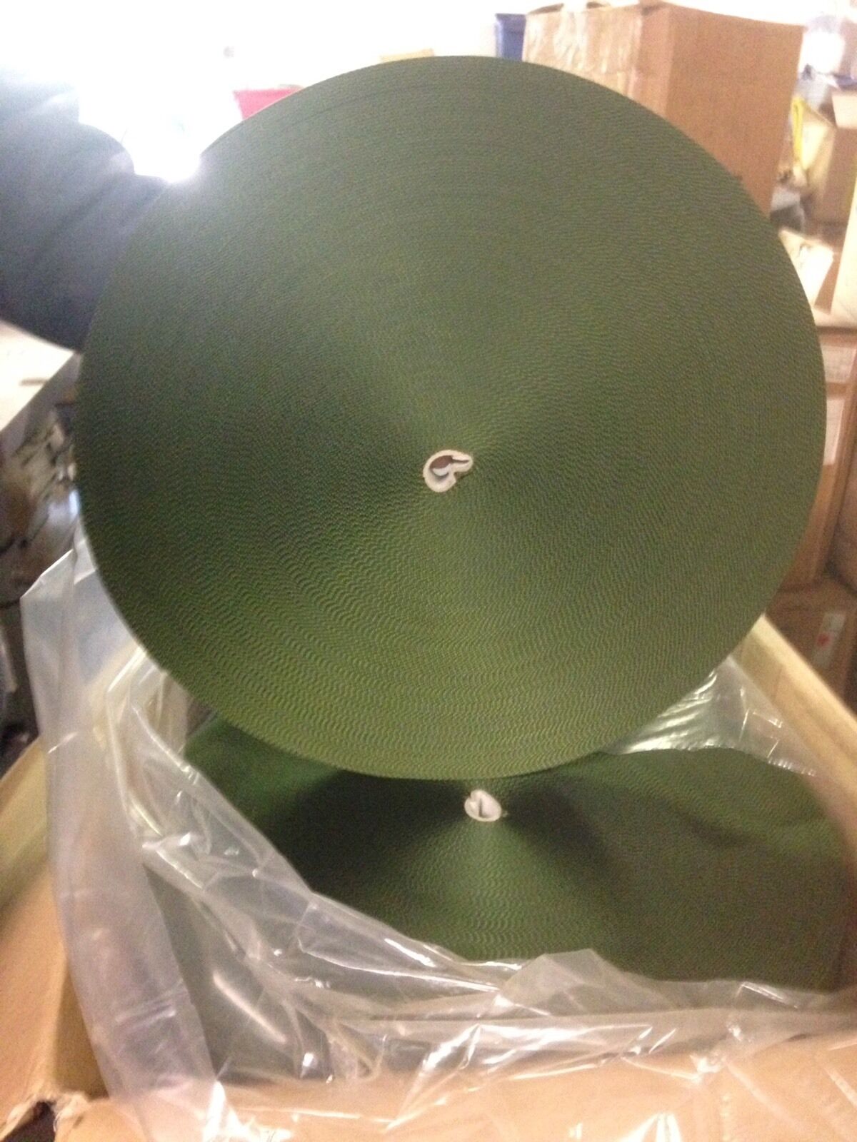 1 1/4” Nylon Webbing Strap 2 Rolls 200 Yards = 600 Feet Military Strong OD Green