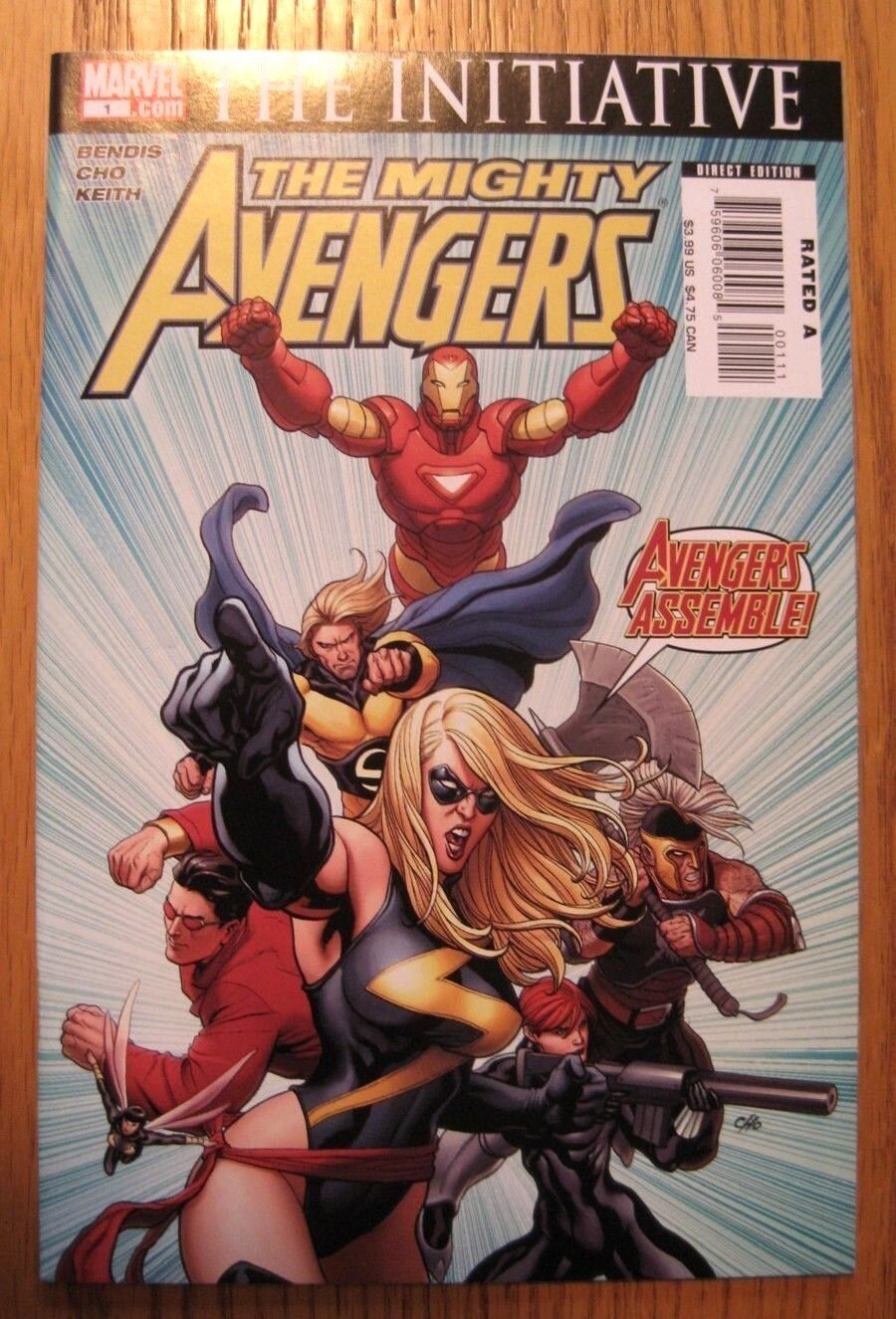 2007 The Mighty Avengers #1 Near Mint The Initiative Direct Edition Marvel
