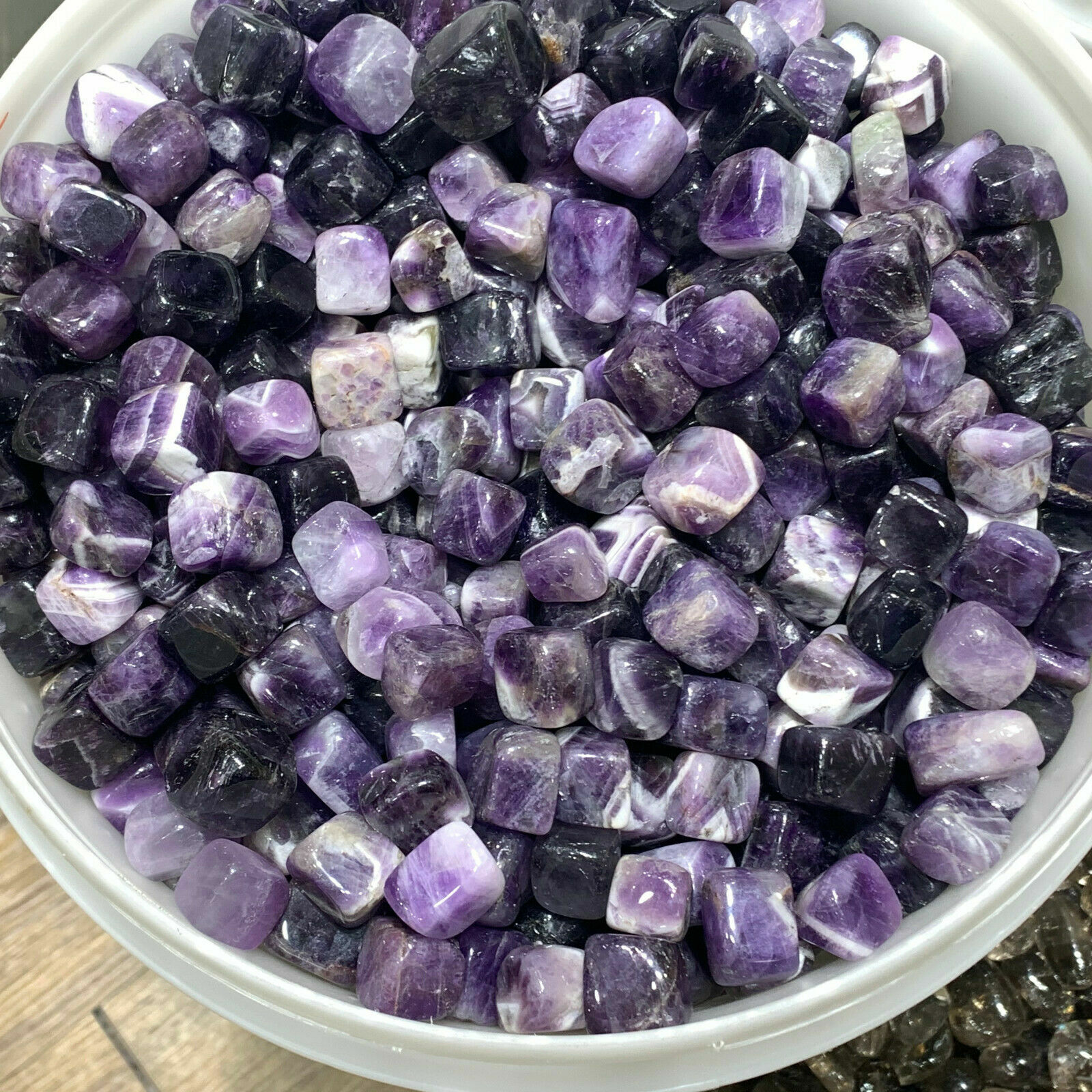 20PCS Natural Dream Amethyst Quartz Crystal Tumbled Bulk Stones healing