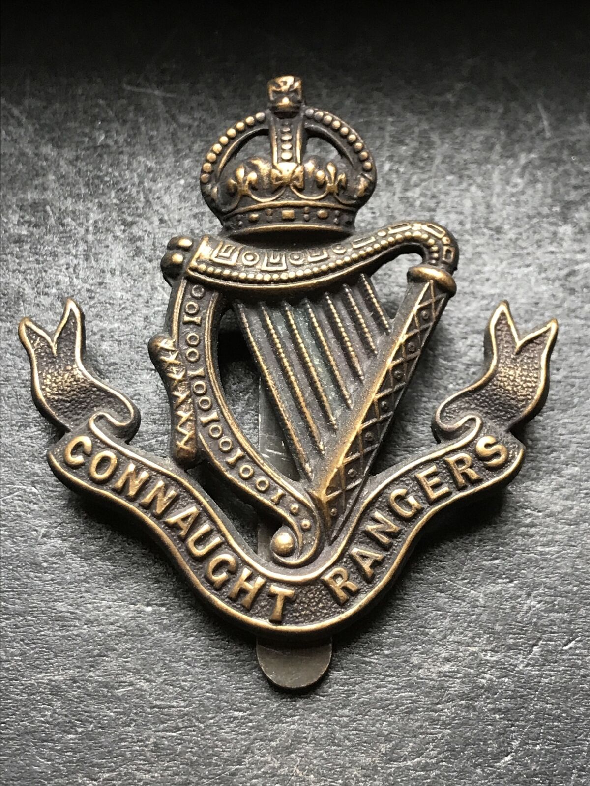 Connaught Rangers Original British Army Cap Badge