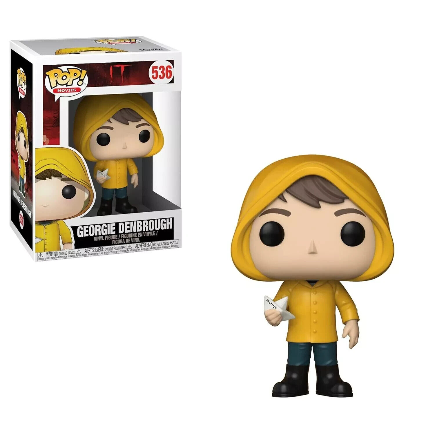 Funko POP Movies: IT Georgie with Boat (Styles May Vary) Collectible Figure,
