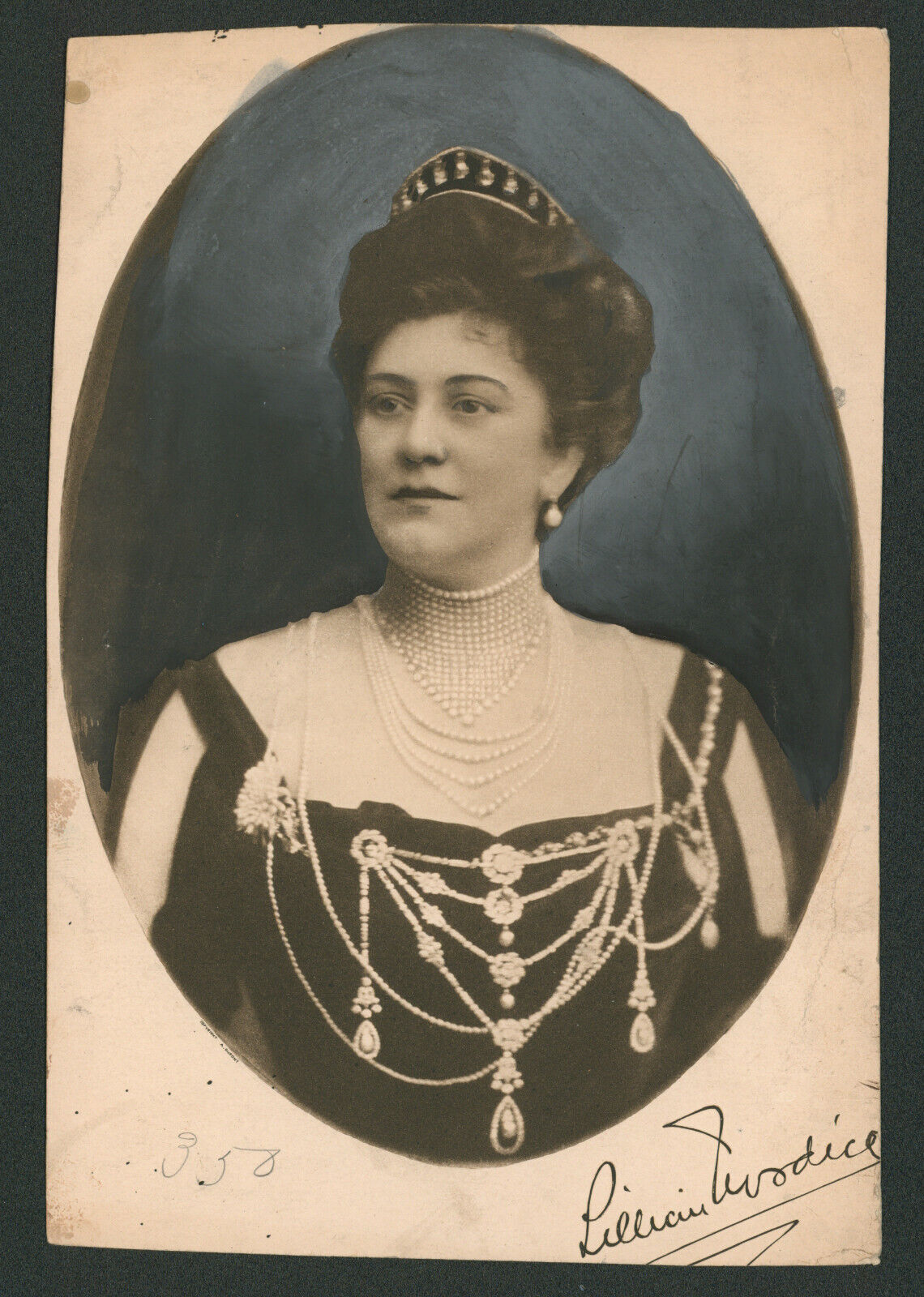 Antique Signed Portrait Opera Singer Lillian Nordica ~ A. Dupont
