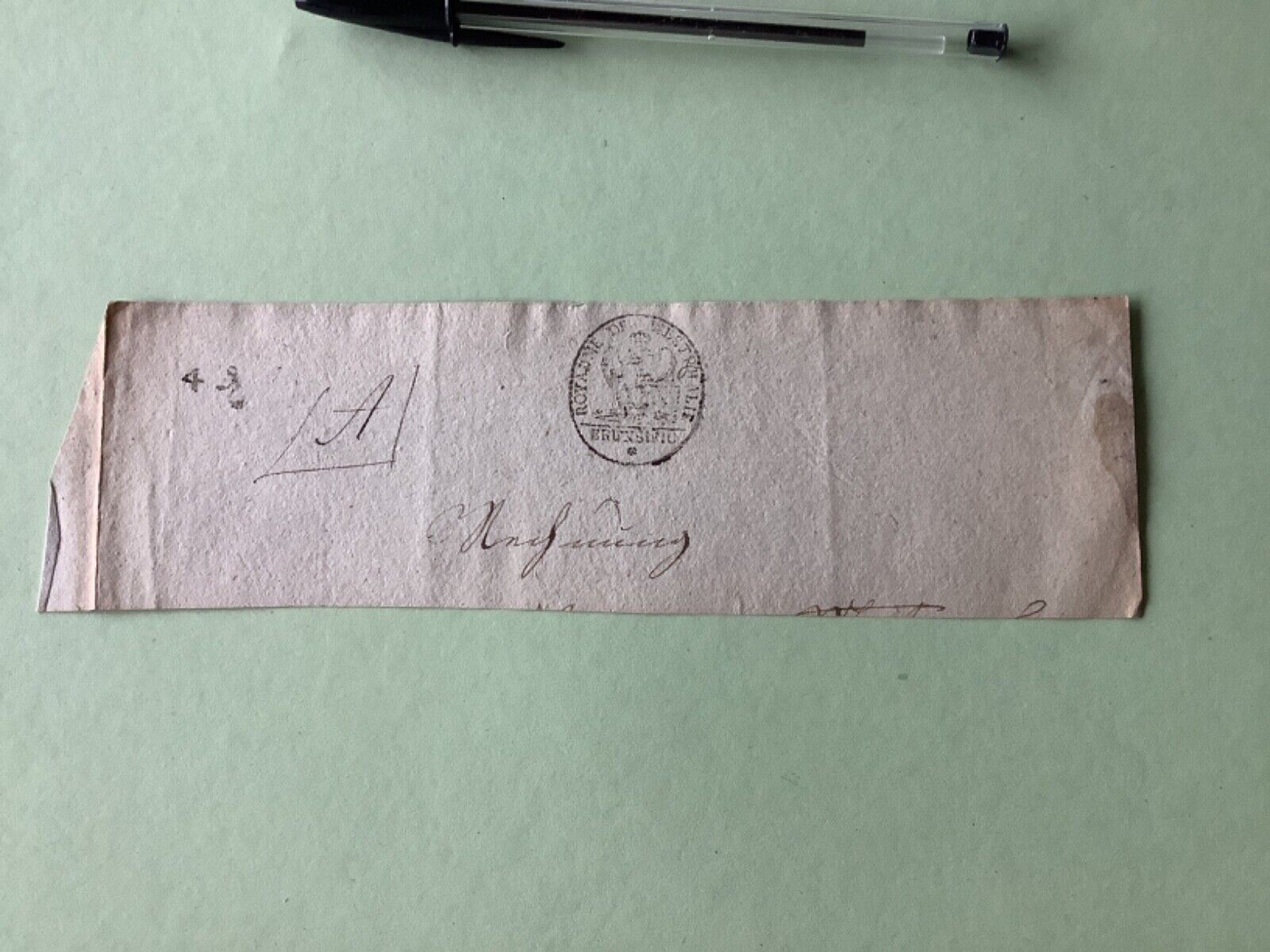 Kingdom of Westphalia Brunswick Napoleonic circa 1808 letterhead Ref A1522