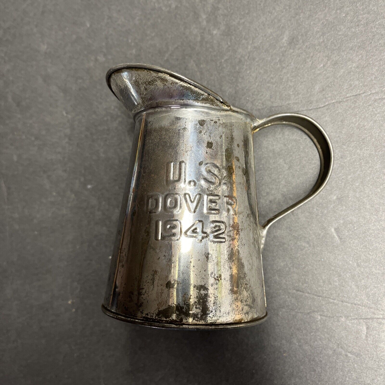 Ww2 1942 US Dover Gunboat Coast Guard Tin Pitcher/ Cup