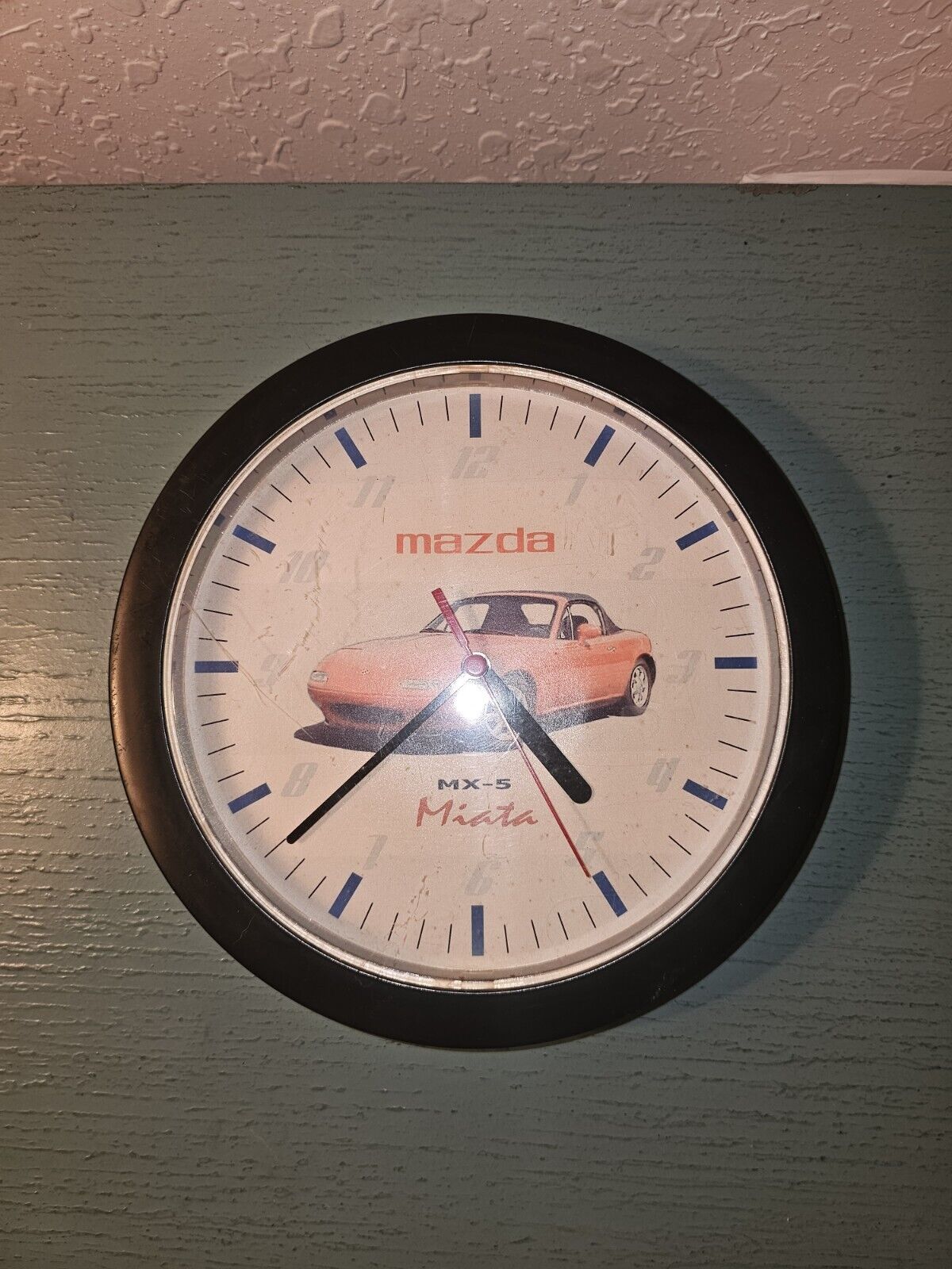 Vintage Mazda Miata MX-5 Wall Clock/Battery Operated