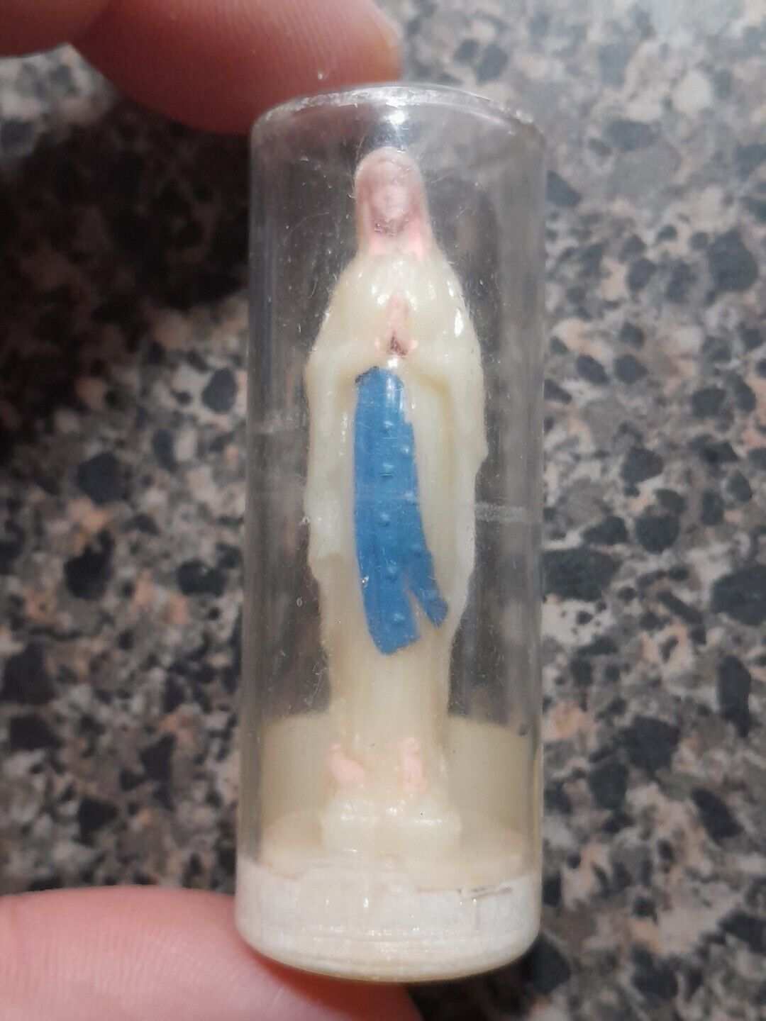 Vintage Our Lady of Lourdes Blessed Virgin Mary Statue 