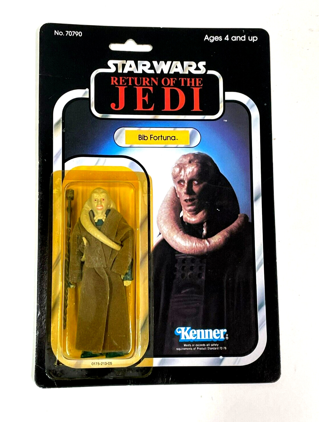 VINTAGE Star Wars Return of the Jedi Bib Fortuna 77 back Kenner 1983 ORIGINAL