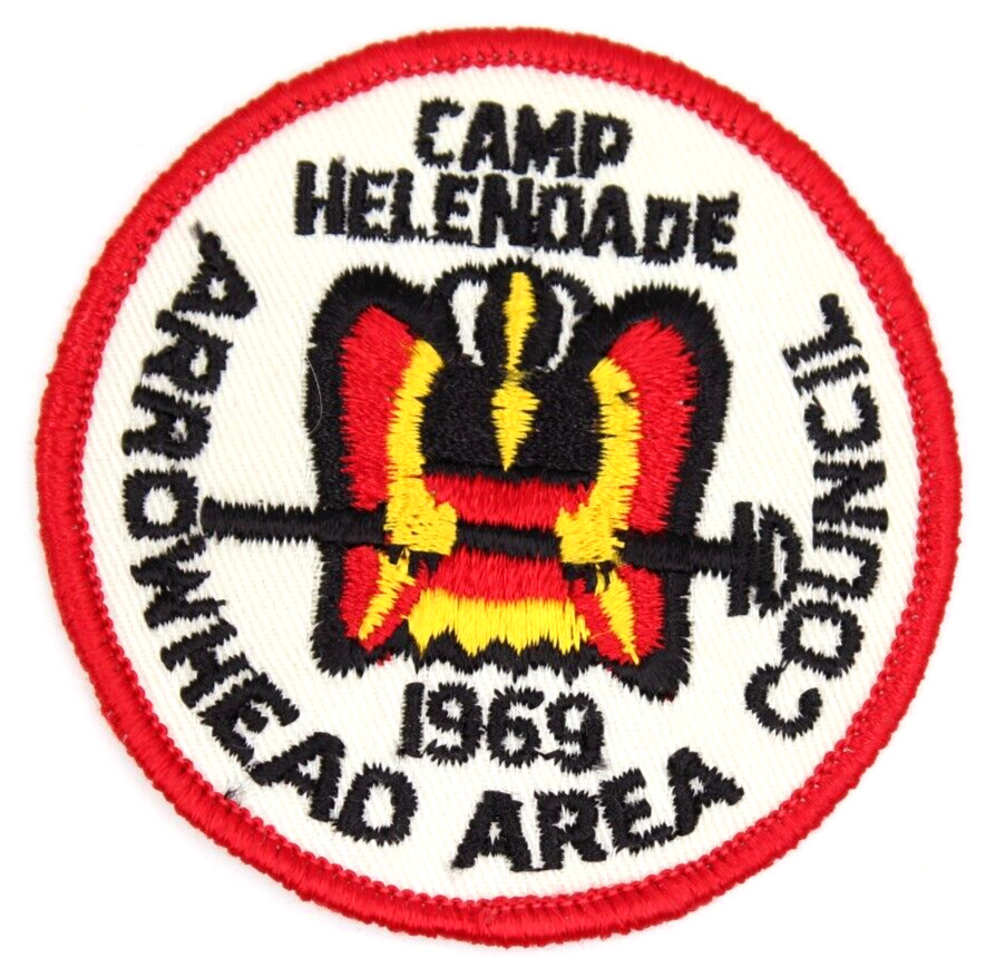 1969 Camp Helendade Arrowhead Area Council Patch CA Boy Scouts BSA