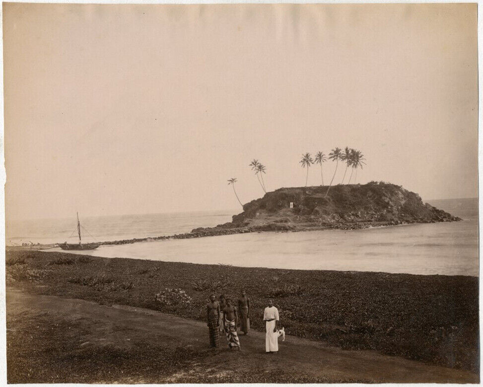 Photo Attr. Skeen Albumen India Matara Ceylon to The 1880