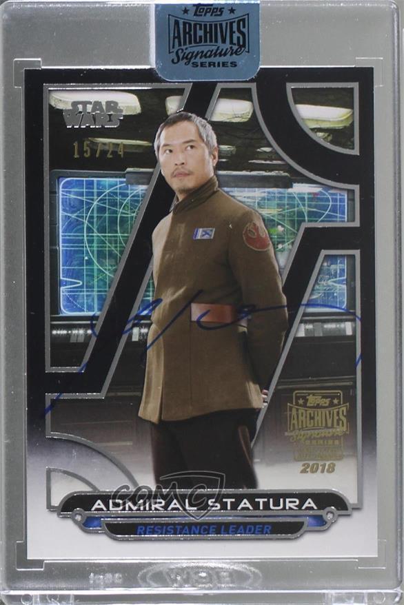 2018 Topps Archives Star Wars Signature Series 15/24 Admiral Statura Auto 1j8