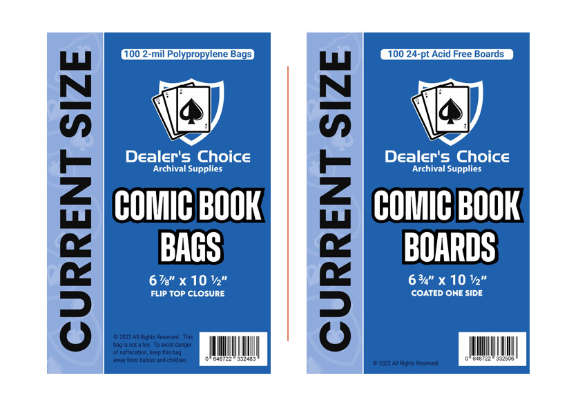 Comic Book BAGS & BOARDS (Current/Regular) - Dealer's Choice Archival Supplies
