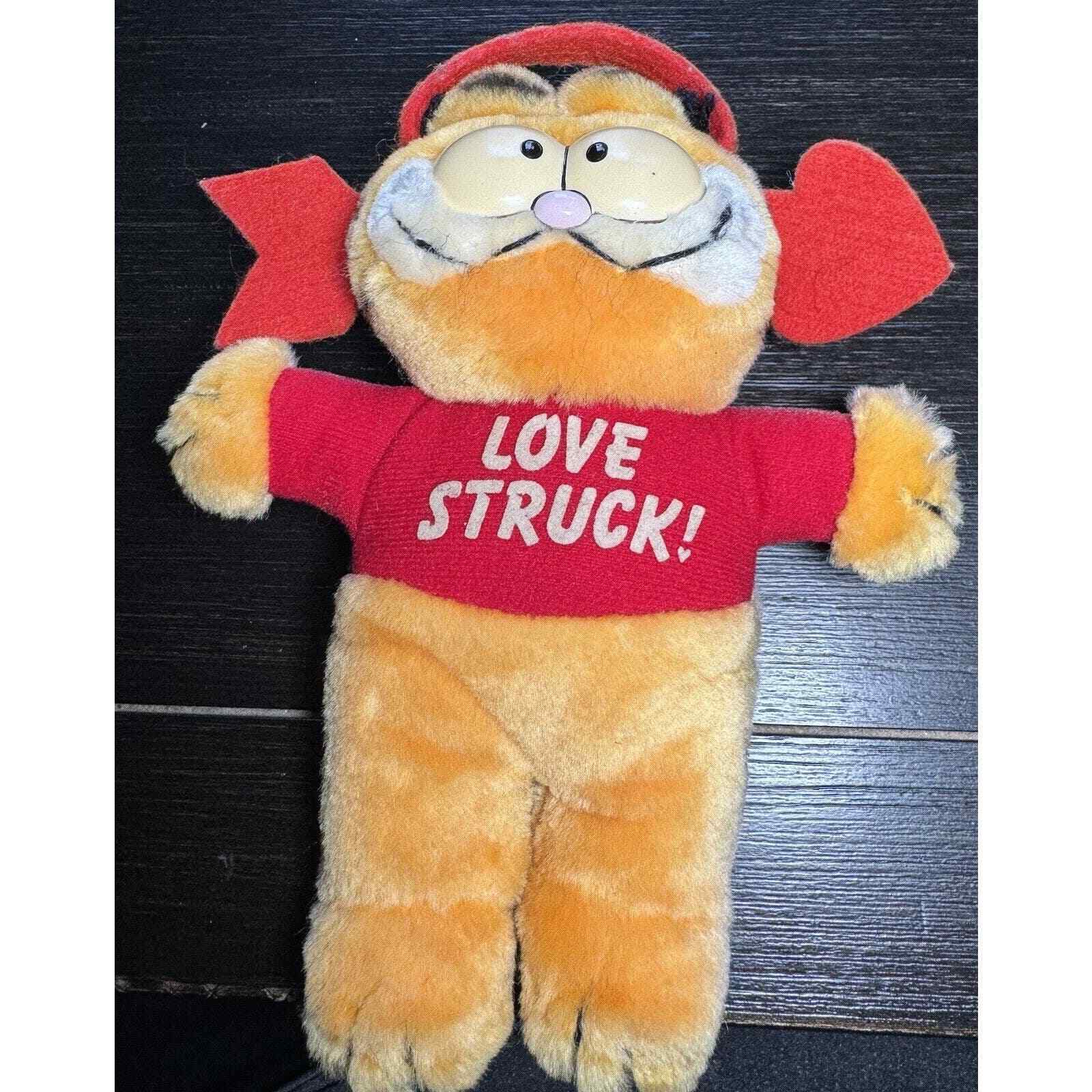 Vintage Garfield Love Struck Window Cling Some Fading