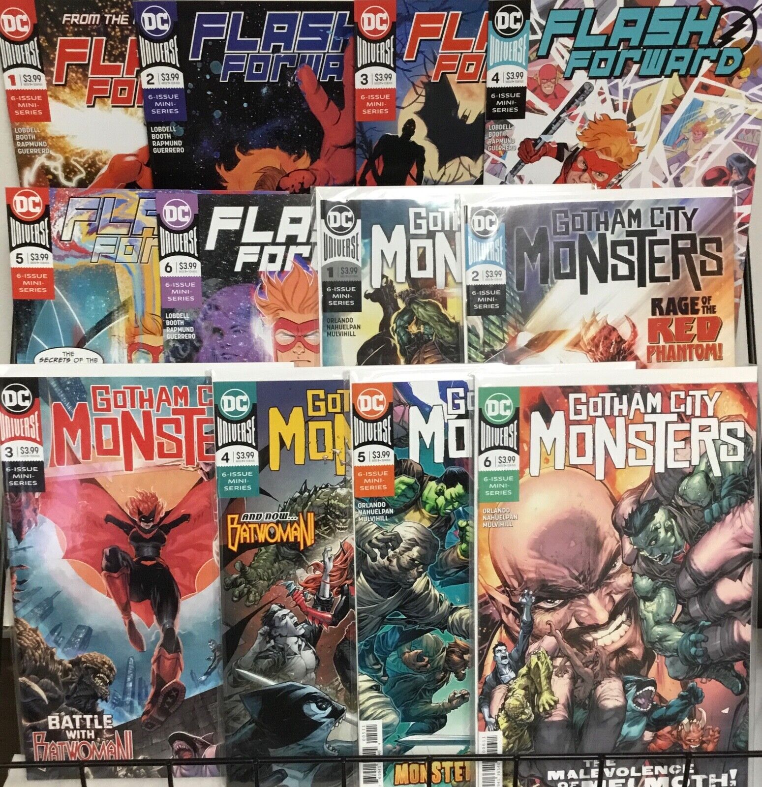 DC Comics Complete Flash Forward 1-6, Gotham City Monsters 1-6 Complete