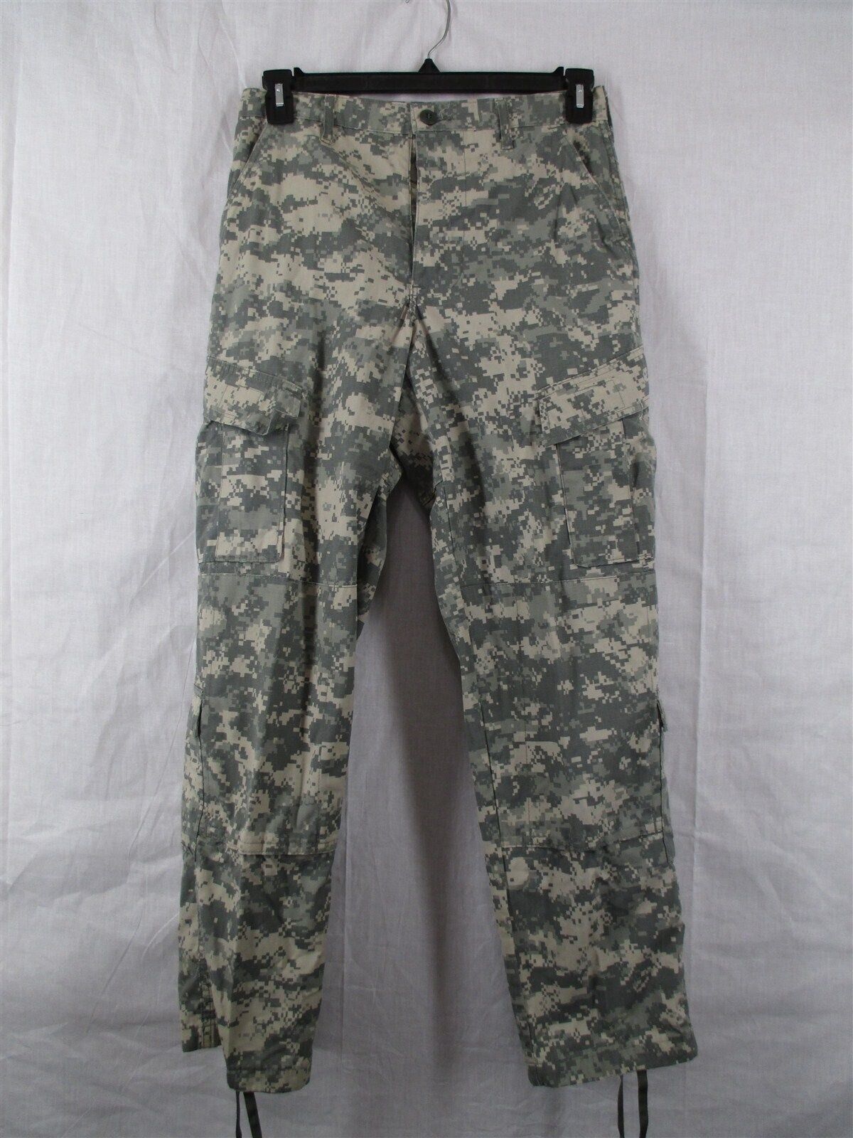 ACU Pants/Trousers Small Regular USGI Digital Camo Cotton/Nylon Ripstop Army