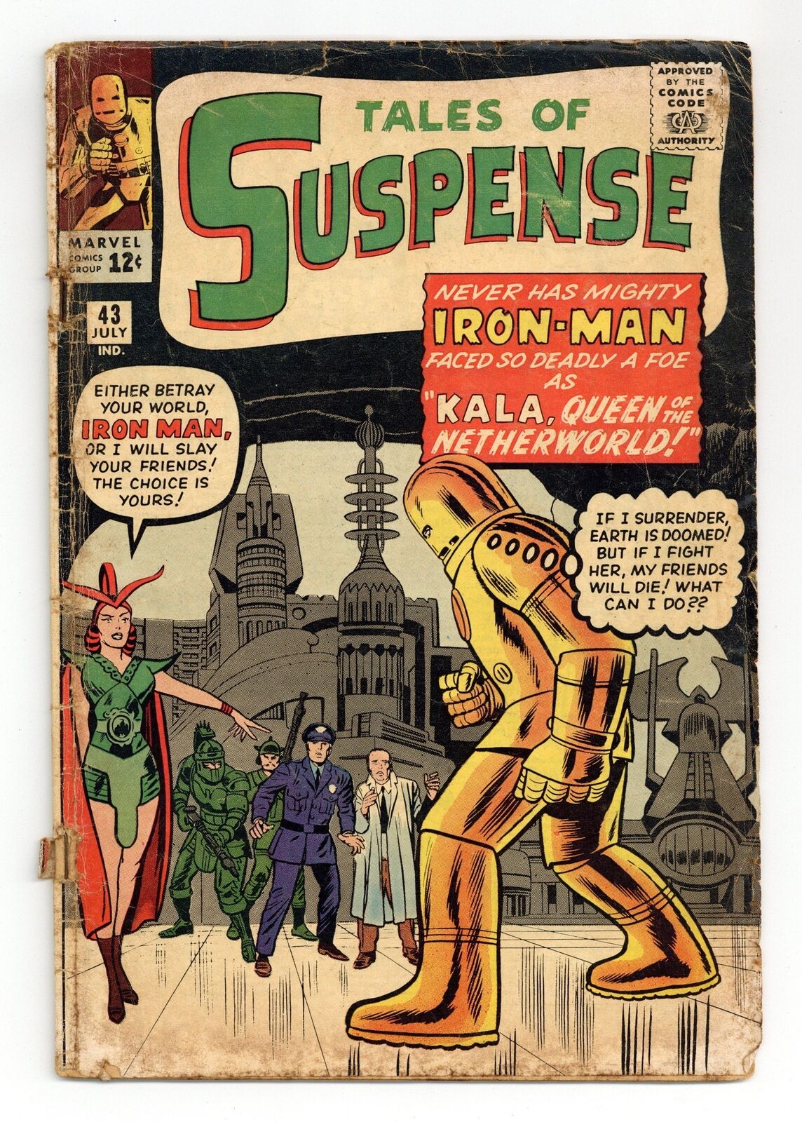 Tales of Suspense #43 GD 2.0 1963