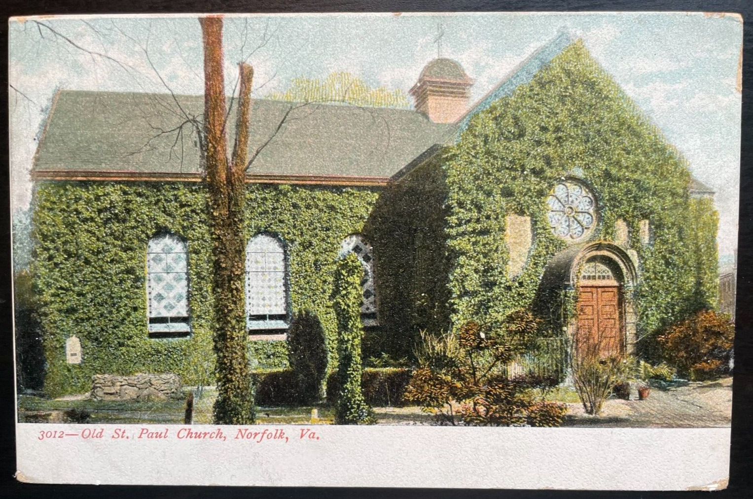 Vintage Postcard 1901-1907 Old St. Paul Church, Norfolk, Virginia