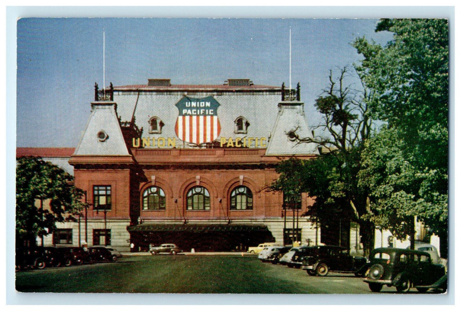c1950s Union Pacific Railroad Depot, Salt Lake City Utah UT Unposted Postcard