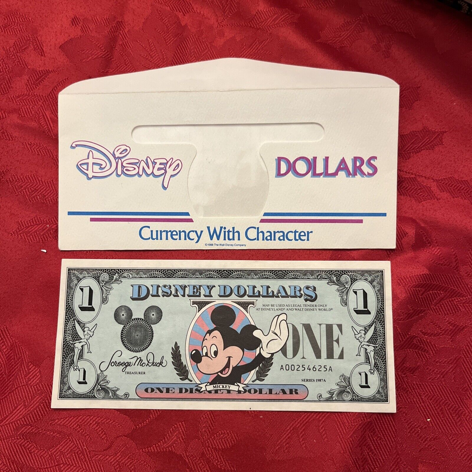1987A $1 Disney Dollar Mickey  Superb Gem