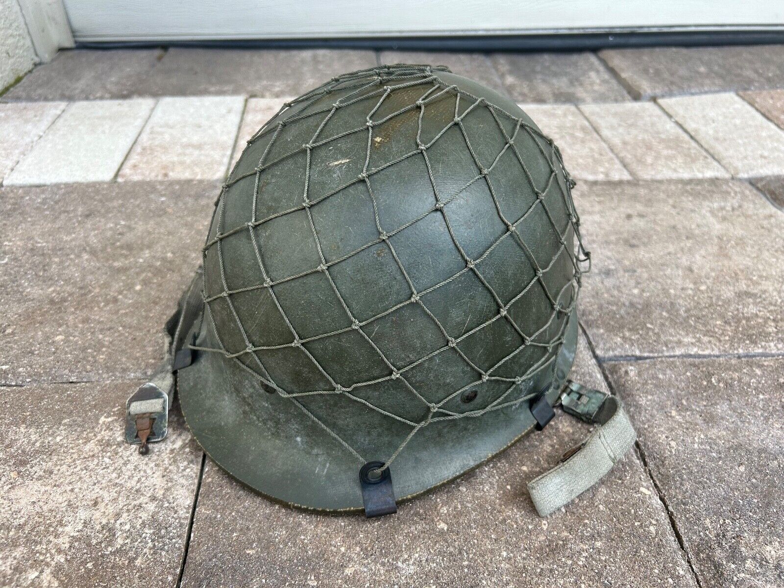Named Desert Storm OIF Iraqi Army M80 Helmet With Net Military Bringback