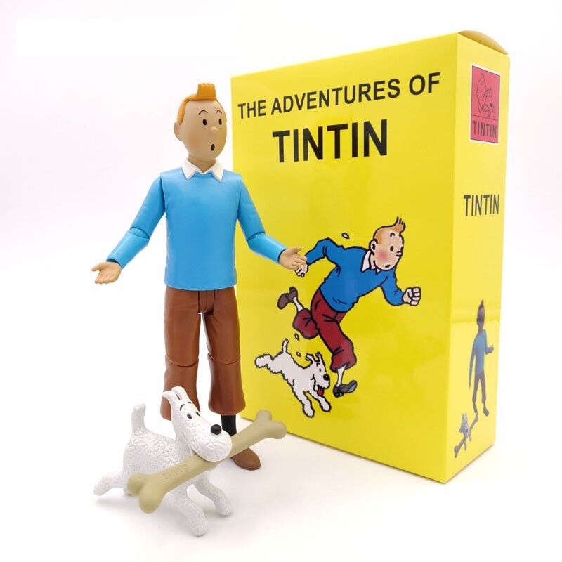 The Adventures Of Tintin Action Figure Toy Doll Anime Tintin PVC Model Xmas Gift