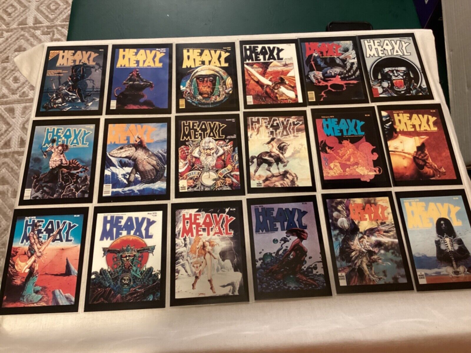1991 Heavy Metal Magazine Complete Set 90 Trading Cards Comic Images Mint