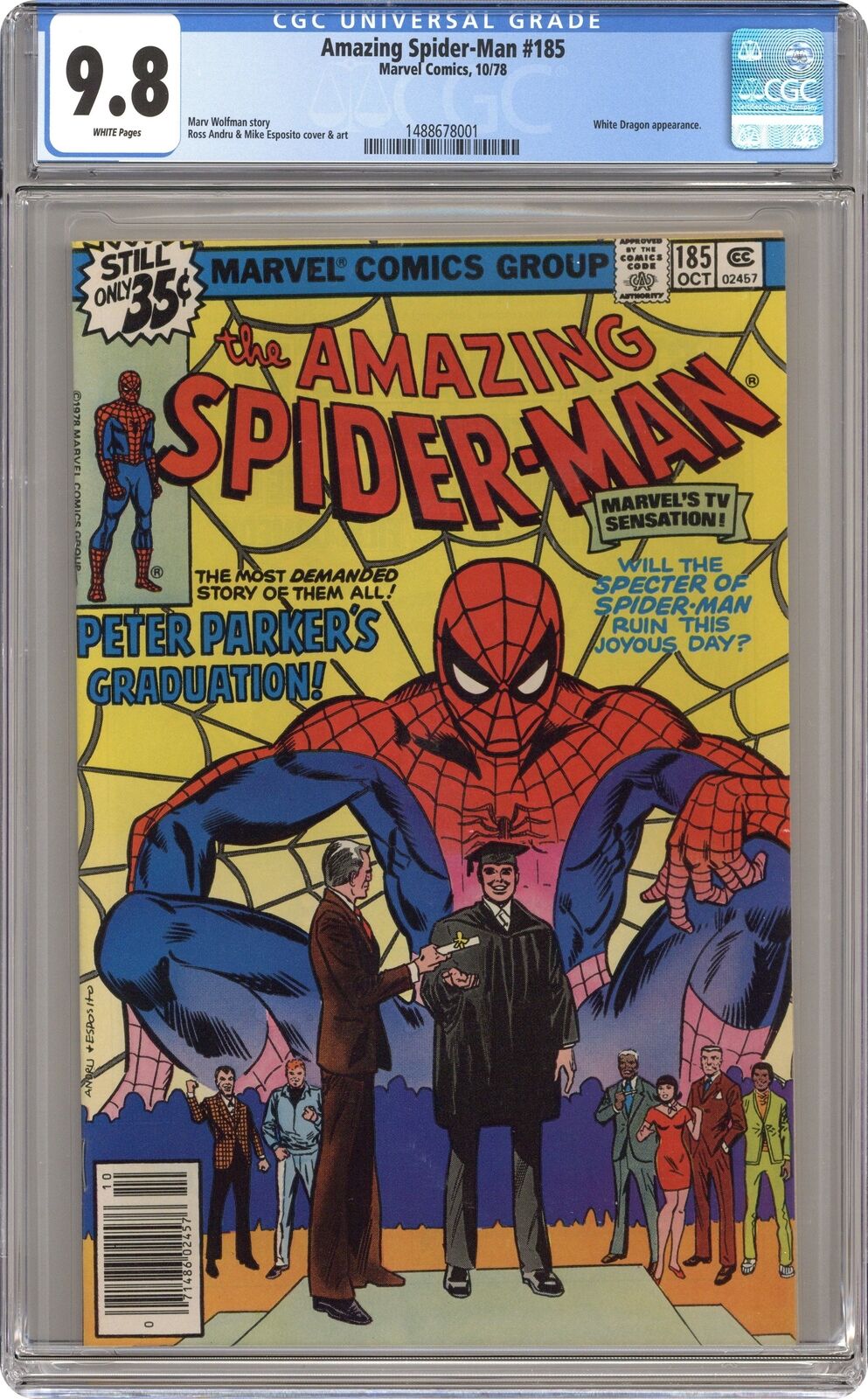 Amazing Spider-Man #185 CGC 9.8 1978 1488678001