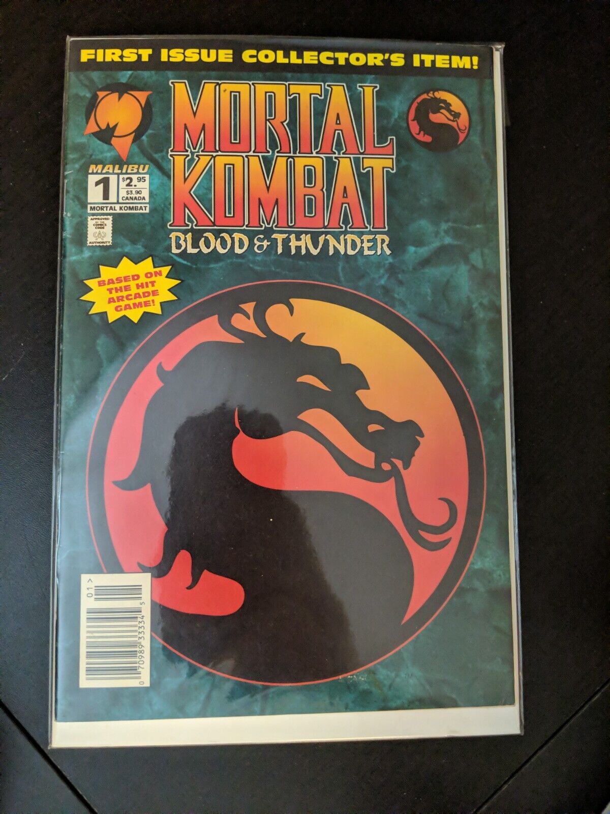 Mortal Kombat #1 Malibu Comics Blood & Thunder 1994 Malibu Comics #1A