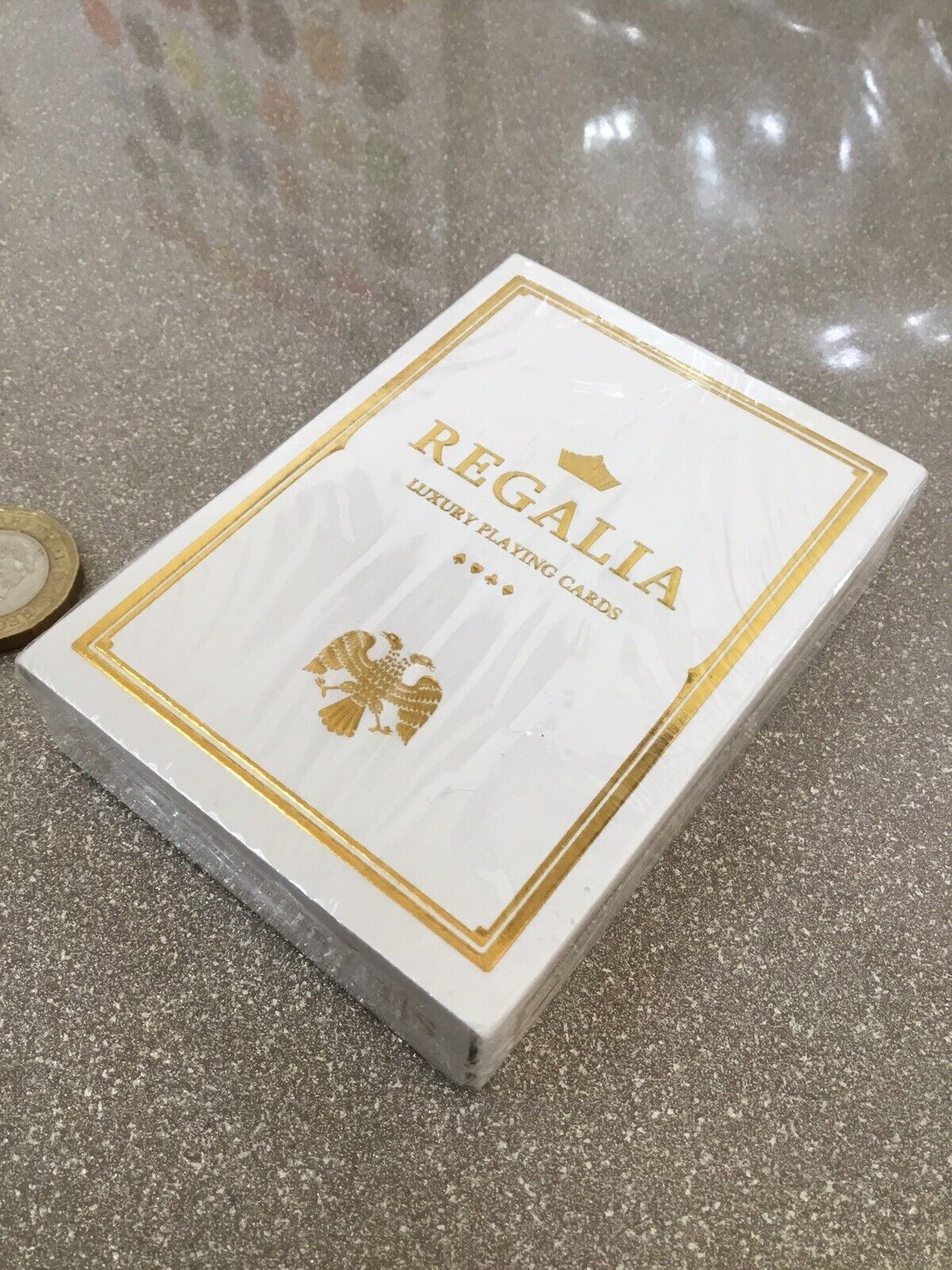 Regalia White Gold Luxury Playing Cards Deck Shin Lim New Sealed By Nick Vlow