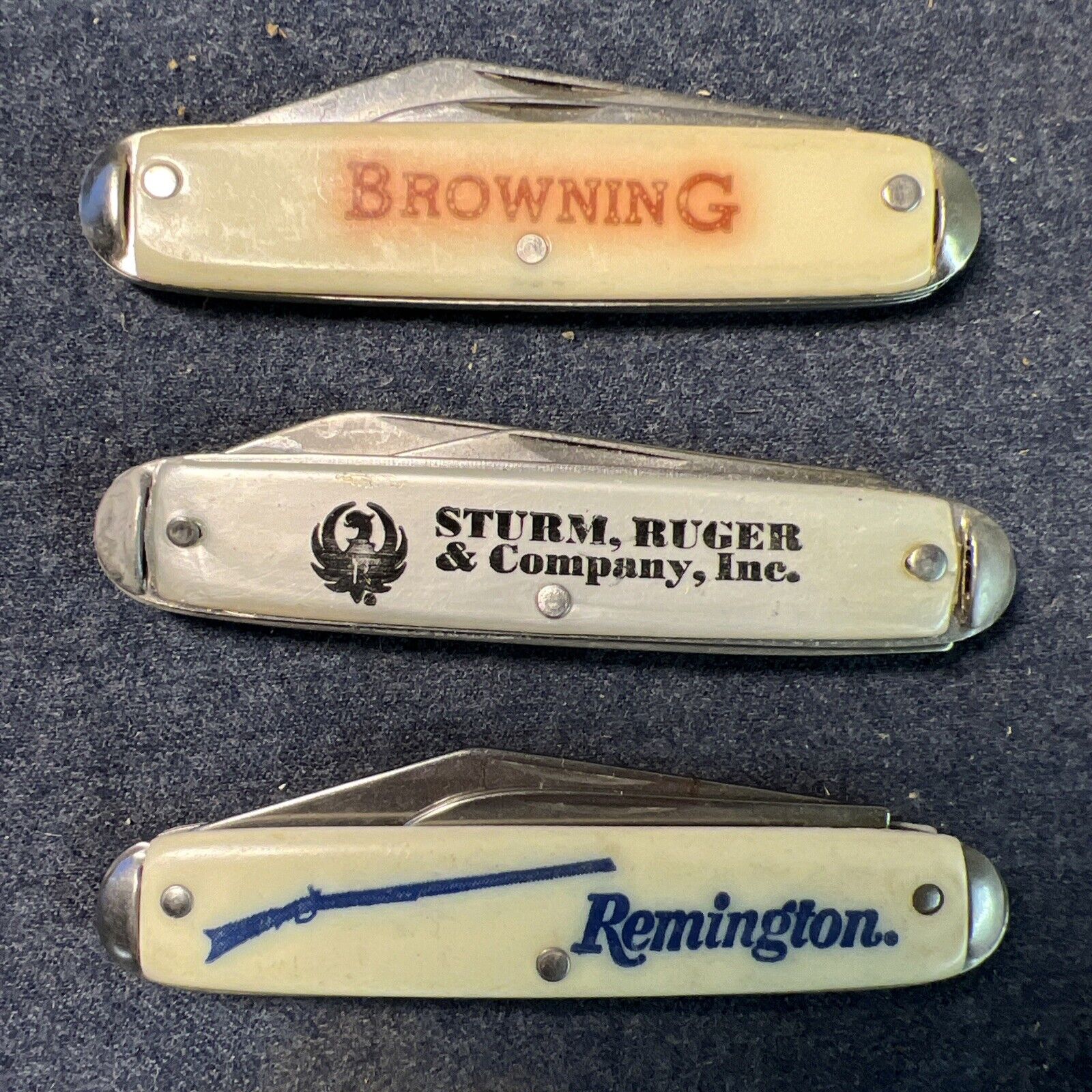 Vintage Pocket Knife Browning Remington Sturm Ruger