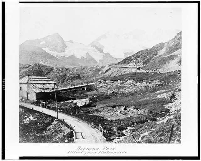 Photo:Bernina Pass,ascent Italian side,Glaciers,Italy--1860\'s