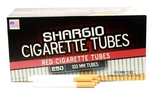 Shargio Red Full Flavor 100MM 100s - 3 Boxes - 250 Tubes Box Tobacco Cigarette