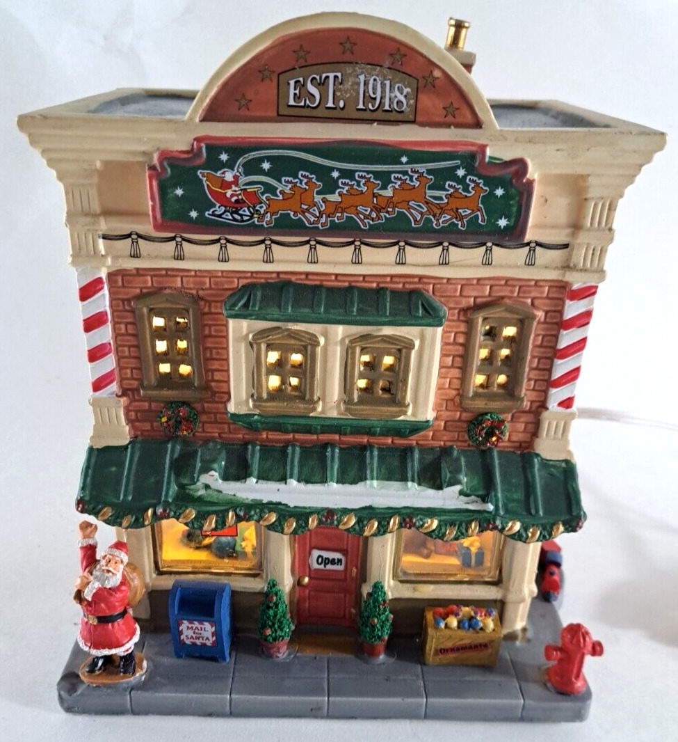 Lemax Signature Collection Bells & Whistles Christmas Shop Village Lighted 2015