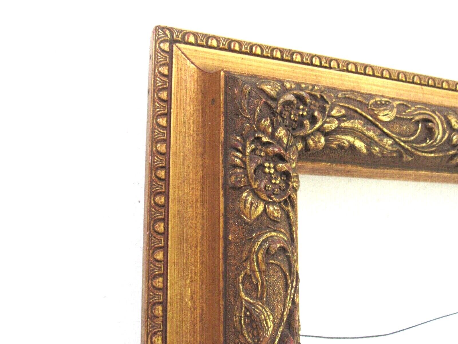 ANTIQUE  GREAT QUALITY GILT FRAME FOR PAINTING  23  X 19  INCH ( i-23)
